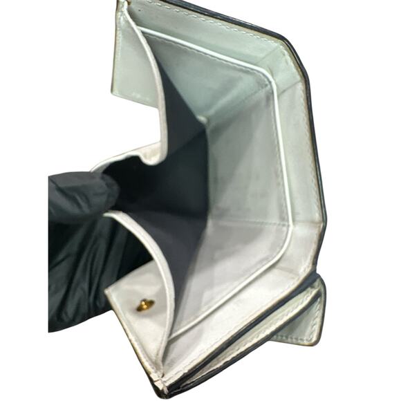 269. Fendi Vitello Liberty Zucca Trifold Wallet - Beige/Brown - Picture 11 of 12